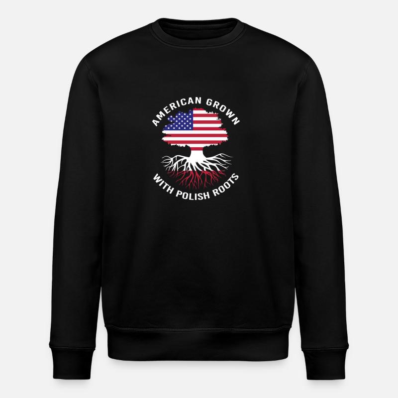Pologne Polonais - Sweat bio ROLLER Stanley/Stella Unisexe - noir