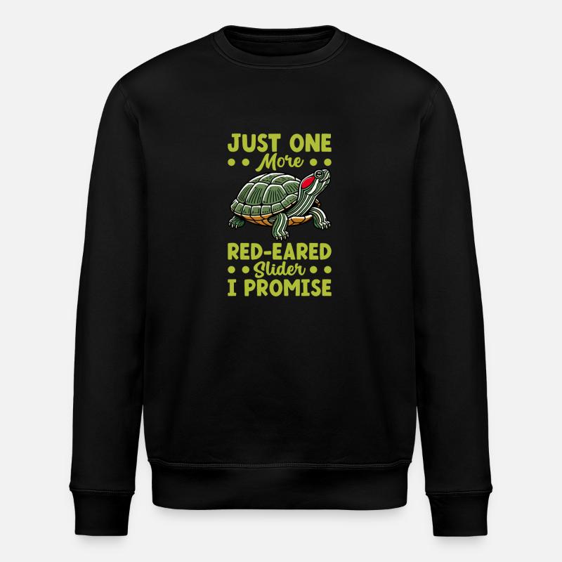 Turtle Red-eared Turtle - Stanley/Stella ROLLER Unisex Organic Sweatshirt - black