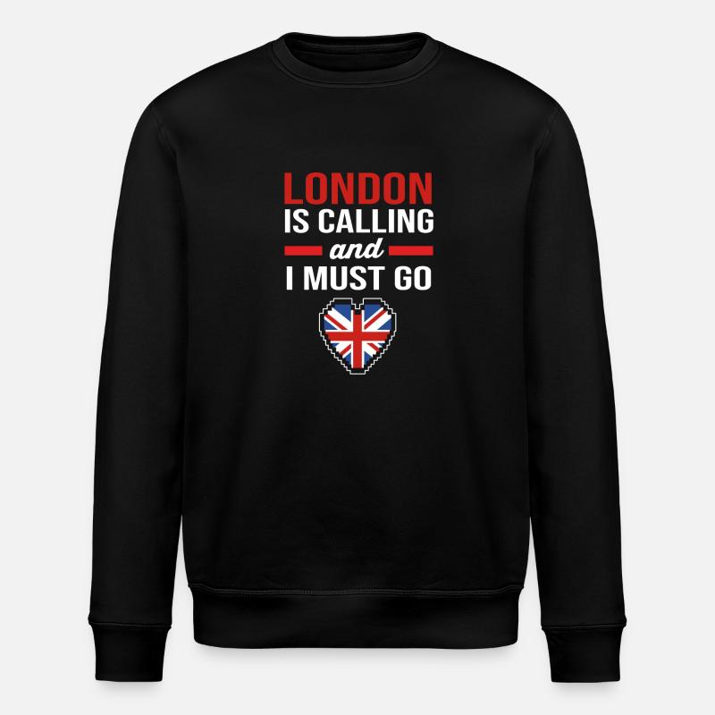 Angleterre Anglais - Sweat bio ROLLER Stanley/Stella Unisexe - noir
