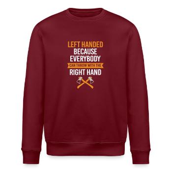Axe - Stanley/Stella ROLLER Unisex Organic Sweatshirt - burgundy - Front - Nik (191cm)
