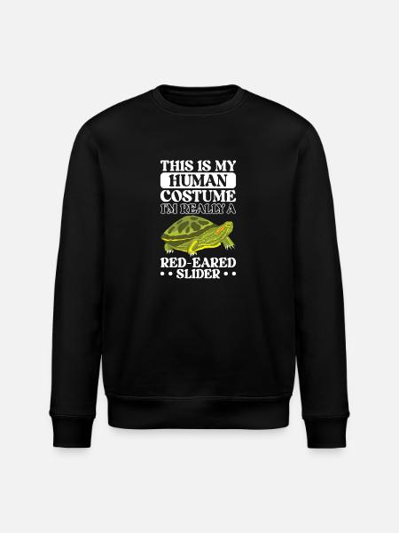 Turtle Red-eared Turtle - Stanley/Stella ROLLER Unisex Organic Sweatshirt - black