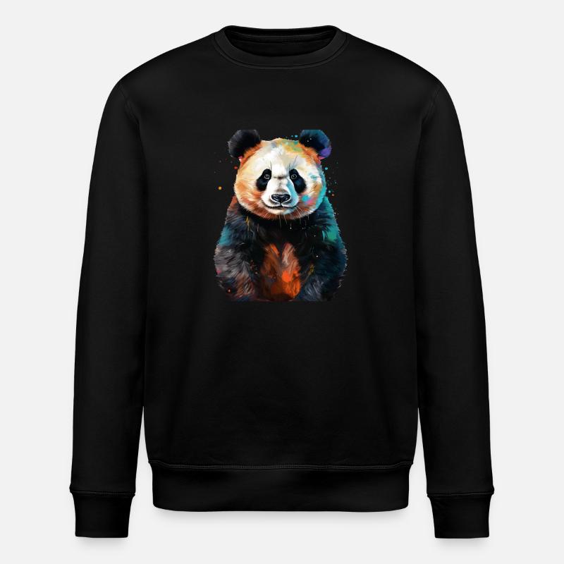PANDA - Stanley/Stella ROLLER Unisex Organic Sweatshirt - black