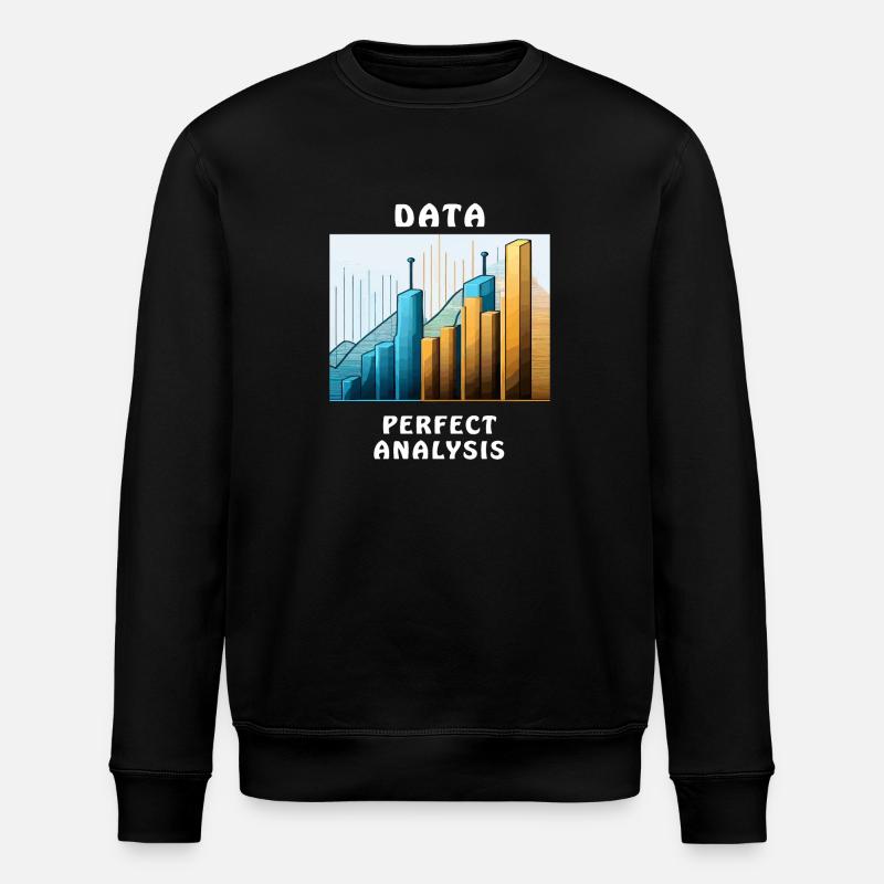 DATA PERFECT ANALYSIS - Stanley/Stella Unisex Bio-Sweatshirt ROLLER - Schwarz