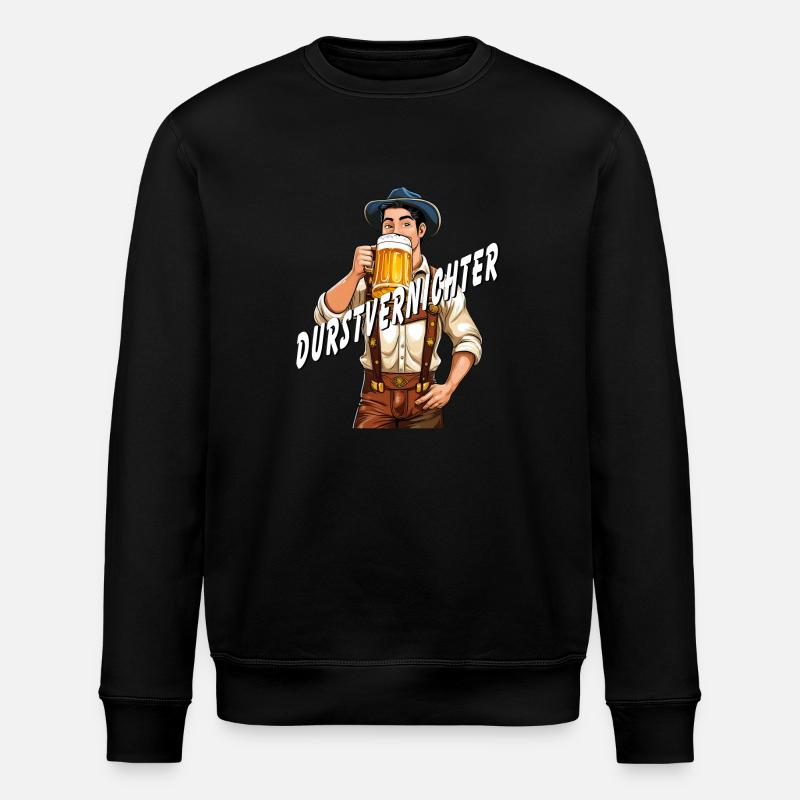 MANN Bier - Stanley/Stella Unisex Bio-Sweatshirt ROLLER - Schwarz