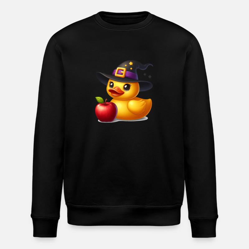 Canard sorcière, canard en caoutchouc jaune et canard en caoutchouc - Sweat bio ROLLER Stanley/Stella Unisexe - noir