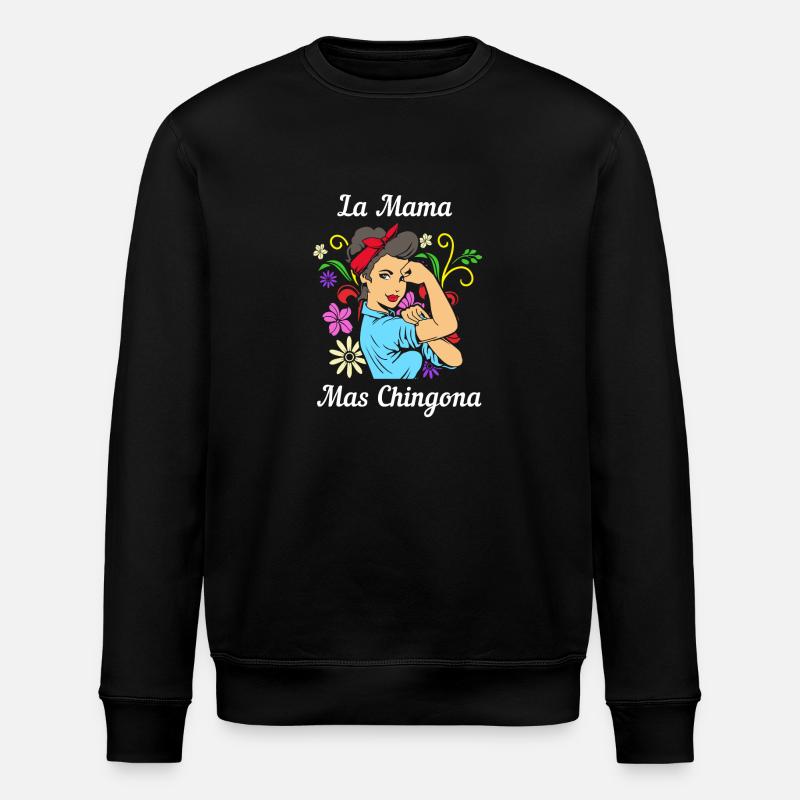 Latina Mutter - Stanley/Stella Unisex Bio-Sweatshirt ROLLER - Schwarz