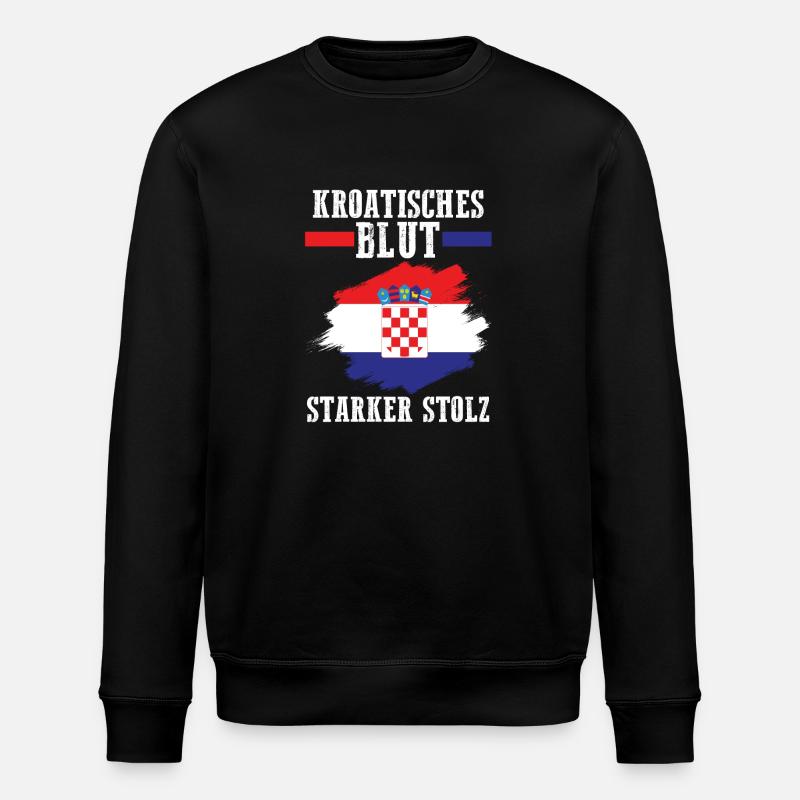 Croate Croate Croatie - Sweat bio ROLLER Stanley/Stella Unisexe - noir