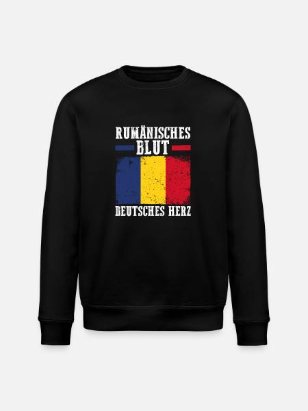 Romanian Romanian Germany Romania - Stanley/Stella ROLLER Unisex Organic Sweatshirt - black