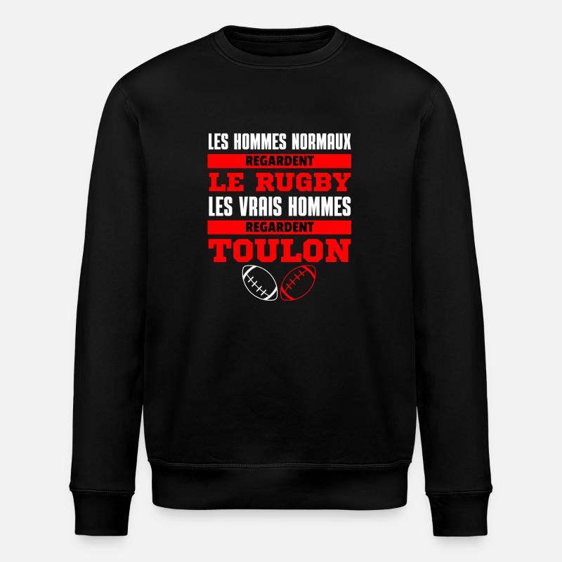 Vrais Hommes Regardent Toulon - Sweat bio ROLLER Stanley/Stella Unisexe - noir