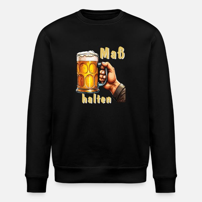 MODÉRATION BEER MUG - Sweat bio ROLLER Stanley/Stella Unisexe - noir