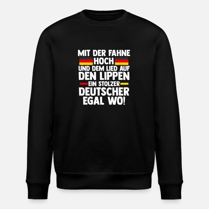 German German Germany - Stanley/Stella ROLLER Unisex Organic Sweatshirt - black