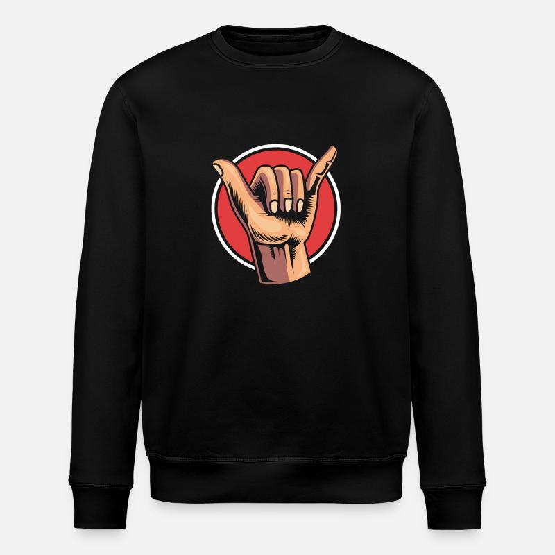 Gebärdensprache Gebärde ASL gehörlos - Stanley/Stella Unisex Bio-Sweatshirt ROLLER - Schwarz
