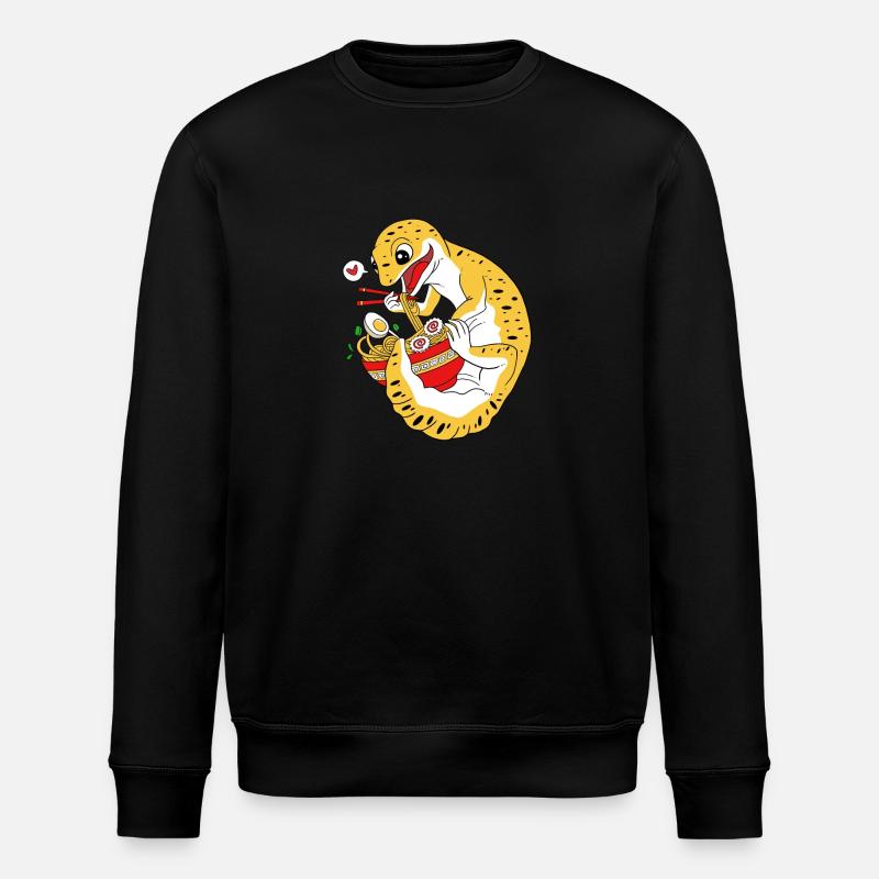 Leopard Gecko - Stanley/Stella Unisex Bio-Sweatshirt ROLLER - Schwarz