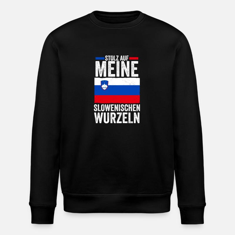 Slovènes Slovénie - Sweat bio ROLLER Stanley/Stella Unisexe - noir