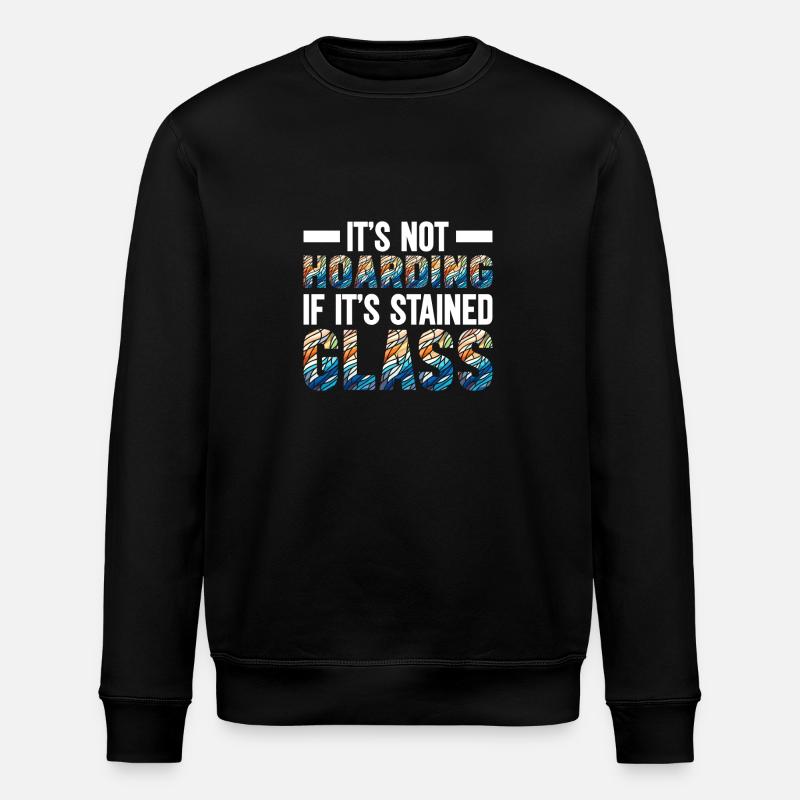 Buntglaskünstler Buntglaskunst - Stanley/Stella Unisex Bio-Sweatshirt ROLLER - Schwarz