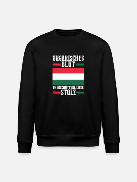 Hungarian Hungarian Hungary - Stanley/Stella ROLLER Unisex Organic Sweatshirt - black
