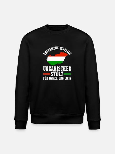 Hungarian Hungarian Hungary - Stanley/Stella ROLLER Unisex Organic Sweatshirt - black