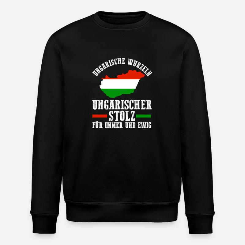 Ungar Ungarisch Ungarn - Stanley/Stella Unisex Bio-Sweatshirt ROLLER - Schwarz