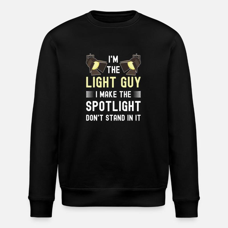Funny Lighting Technician - Stanley/Stella ROLLER Unisex Organic Sweatshirt - black