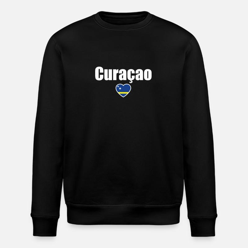 Curaçao Flagge - Stanley/Stella Unisex Bio-Sweatshirt ROLLER - Schwarz