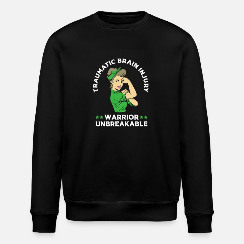 Schädel Hirn Trauma - Stanley/Stella Unisex Bio-Sweatshirt ROLLER - Schwarz