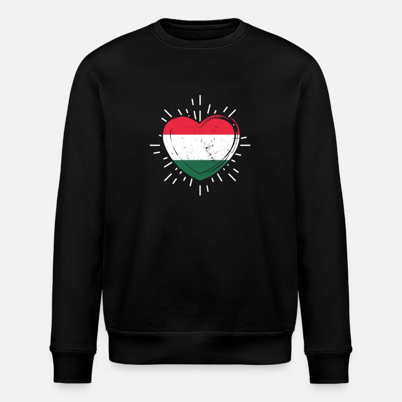 Ungar Ungarisch Ungarn - Stanley/Stella Unisex Bio-Sweatshirt ROLLER - Schwarz