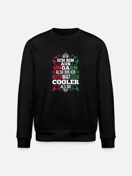 Ungar Ungarisch Ungarn - Stanley/Stella Unisex Bio-Sweatshirt ROLLER - Schwarz