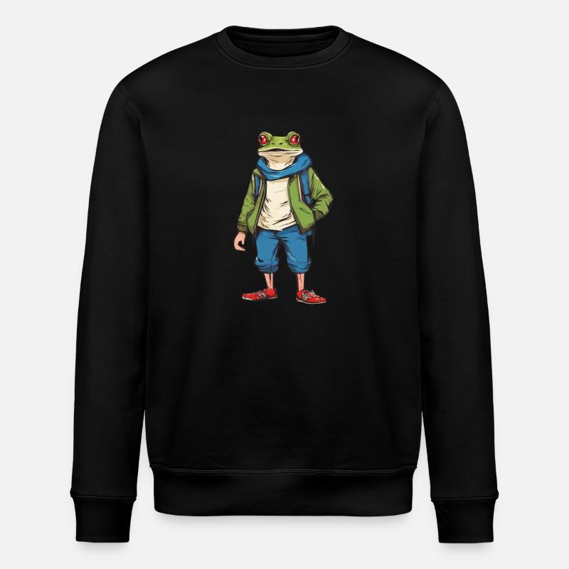 FROSCH - Stanley/Stella Unisex Bio-Sweatshirt ROLLER - Schwarz