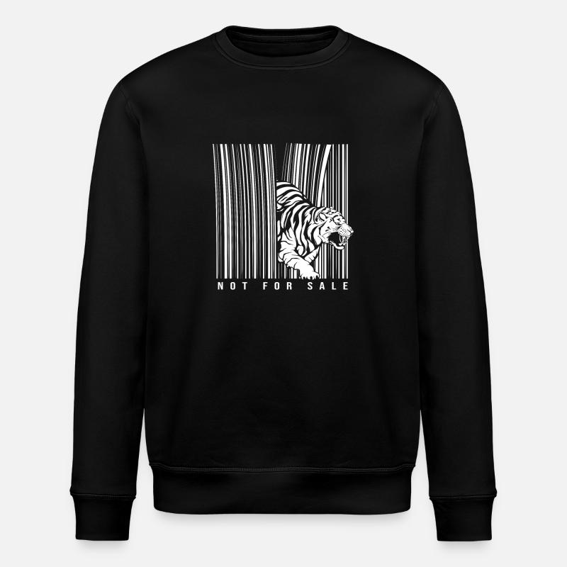 Tigre blanc - Sweat bio ROLLER Stanley/Stella Unisexe - noir