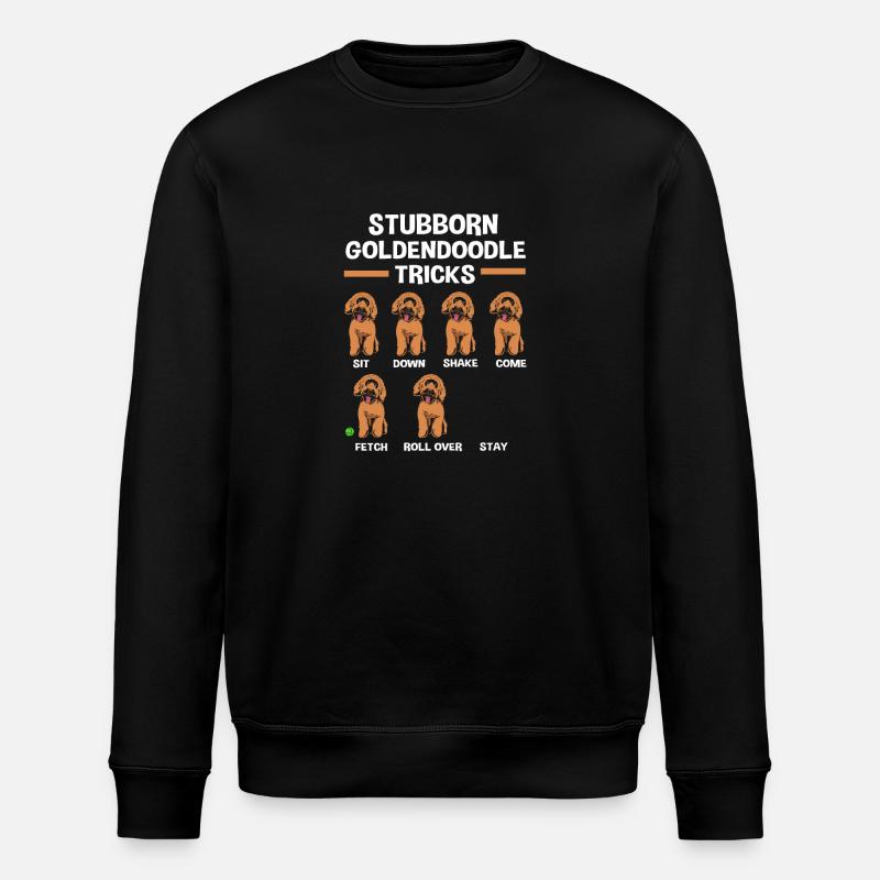 Goldendoodle - Stanley/Stella ROLLER Unisex Organic Sweatshirt - black