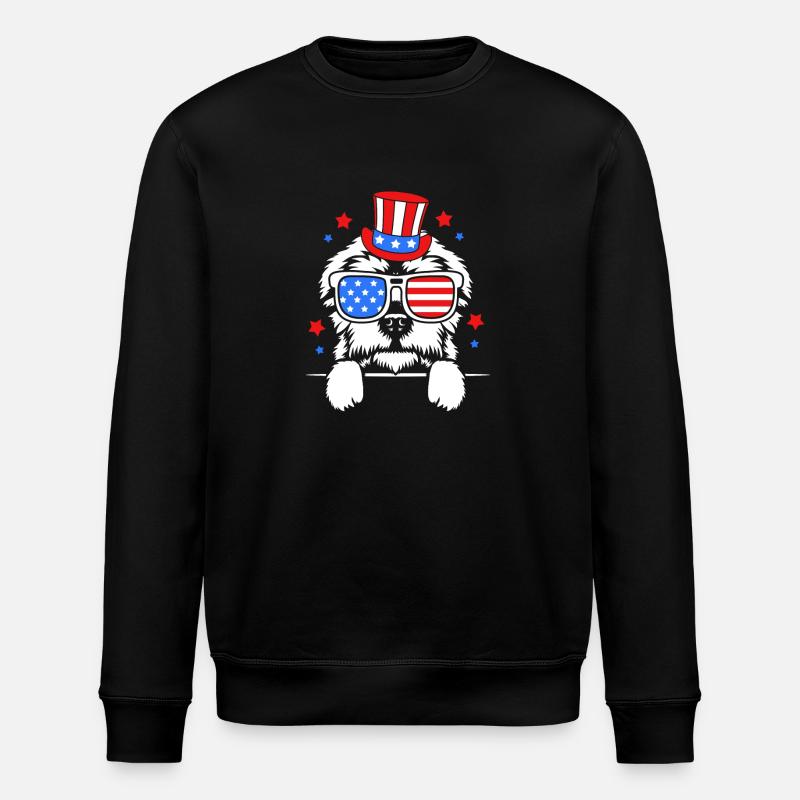 Chien maltais - Sweat bio ROLLER Stanley/Stella Unisexe - noir