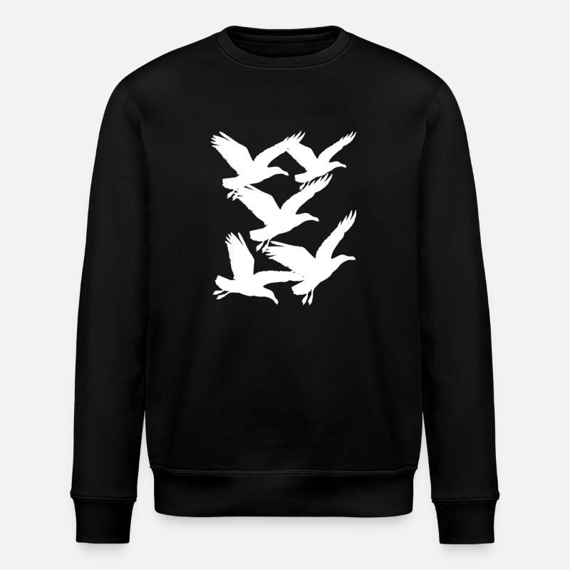Mouette Seagulls Maritime - Sweat bio ROLLER Stanley/Stella Unisexe - noir