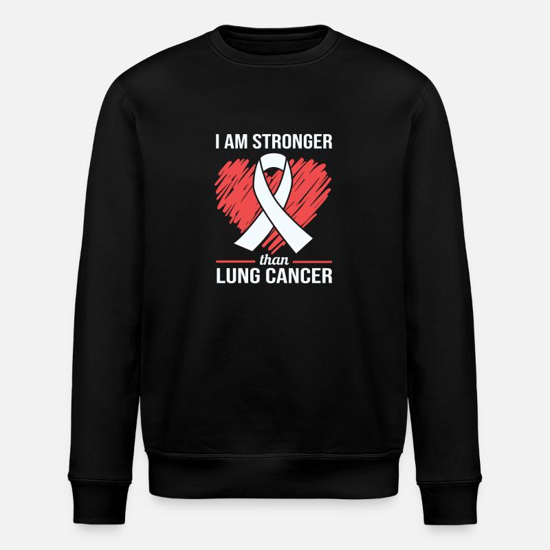 Cancer du poumon - Sweat bio ROLLER Stanley/Stella Unisexe - noir