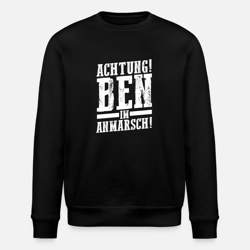 Vorname Ben - Stanley/Stella Unisex Bio-Sweatshirt ROLLER - Schwarz