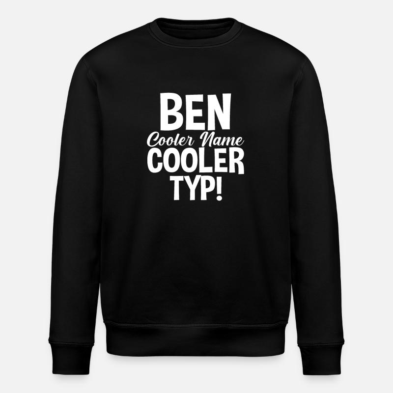 First name Ben - Stanley/Stella ROLLER Unisex Organic Sweatshirt - black