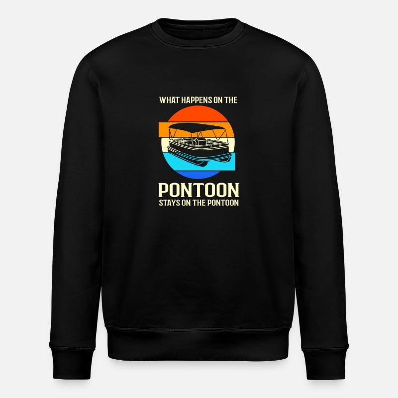 Bateau ponton Bateau Bateaux - Sweat bio ROLLER Stanley/Stella Unisexe - noir