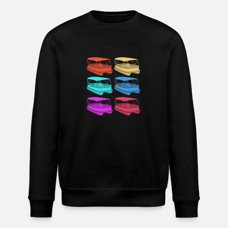 Bateau ponton Bateau Bateaux - Sweat bio ROLLER Stanley/Stella Unisexe - noir