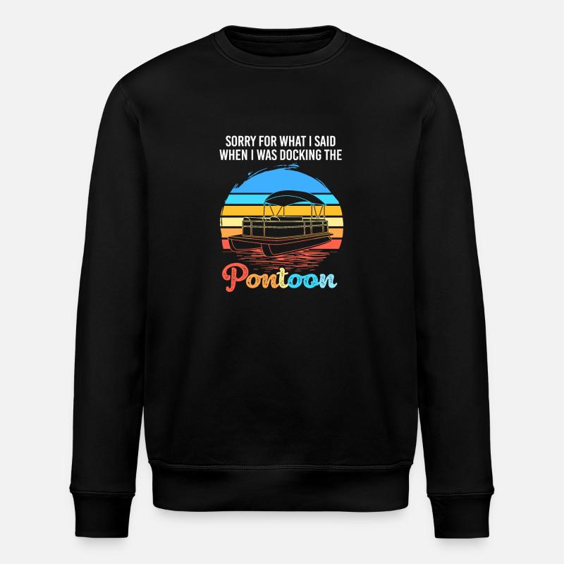 Bateau ponton Bateau Bateaux - Sweat bio ROLLER Stanley/Stella Unisexe - noir