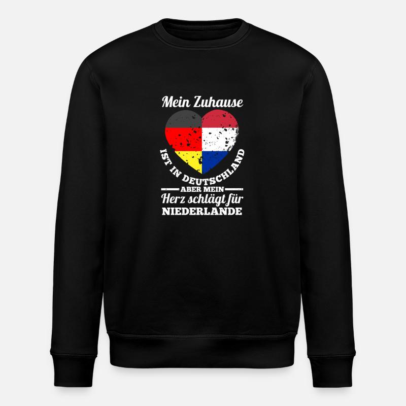 Pays-Bas Pays-Bas Allemagne Pays-Bas - Sweat bio ROLLER Stanley/Stella Unisexe - noir