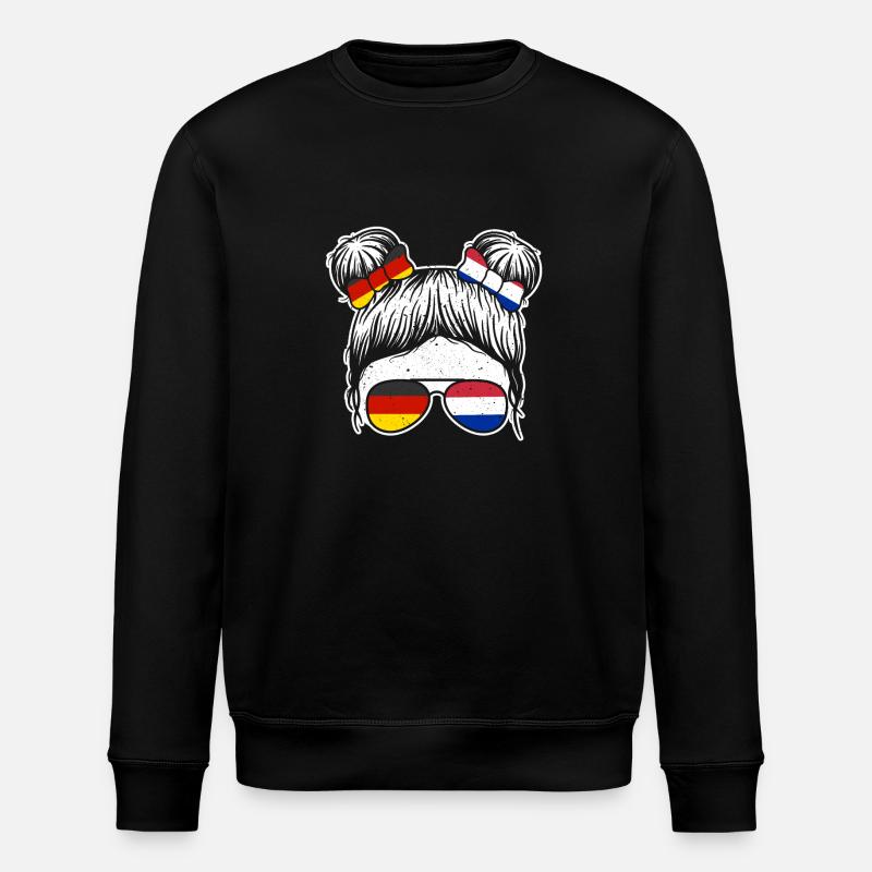 Holland Dutch Germany Netherlands - Stanley/Stella ROLLER Unisex Organic Sweatshirt - black