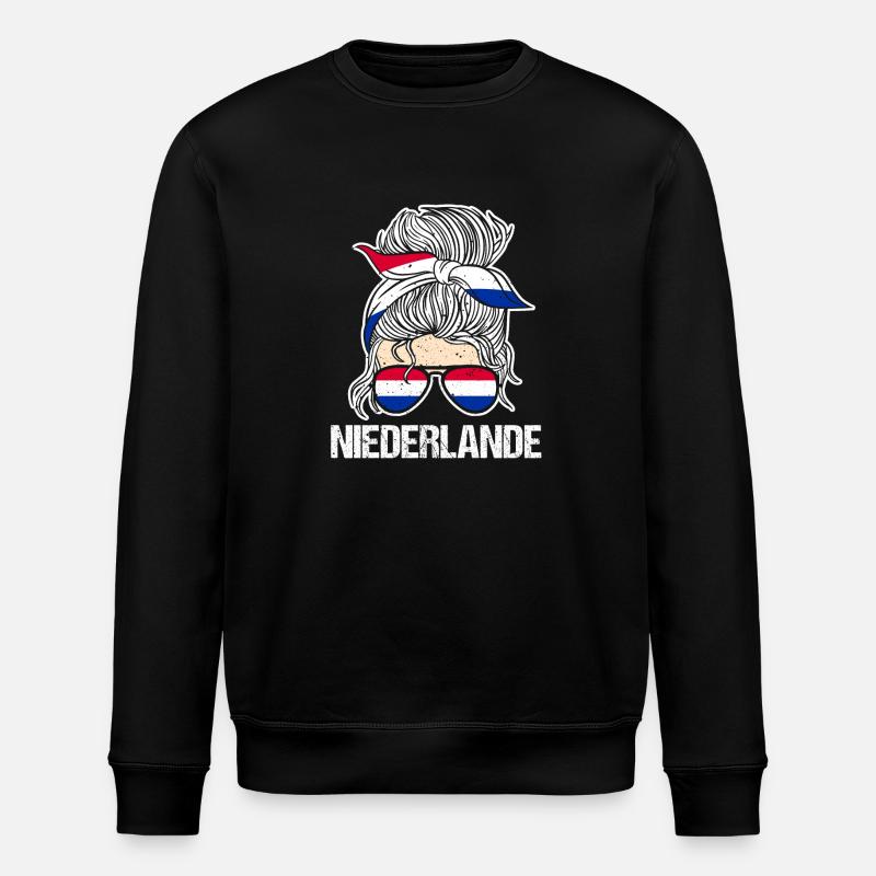 Pays-Bas Pays-Bas - Sweat bio ROLLER Stanley/Stella Unisexe - noir