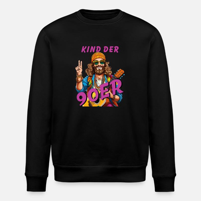 MANN KIND DER 90er - Stanley/Stella Unisex Bio-Sweatshirt ROLLER - Schwarz