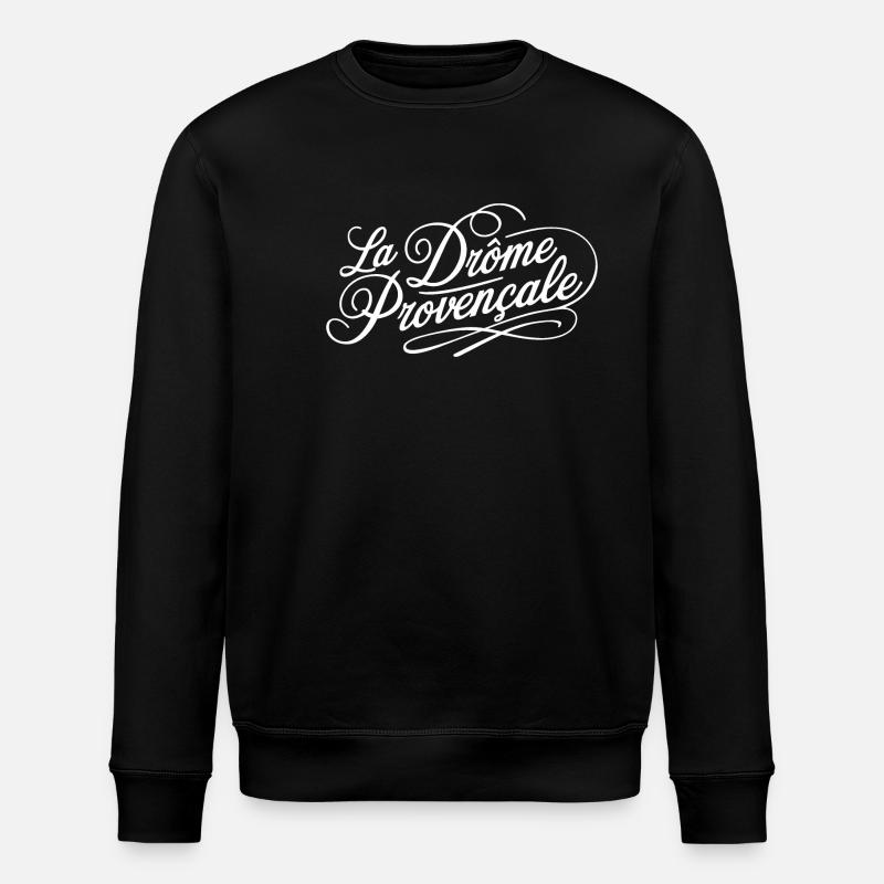 La Drôme Provençale - Sweat bio ROLLER Stanley/Stella Unisexe - noir