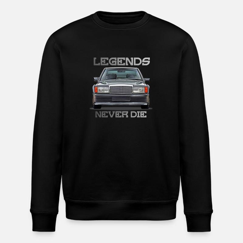 W201 190E legends never die - Stanley/Stella ROLLER Unisex Organic Sweatshirt - black