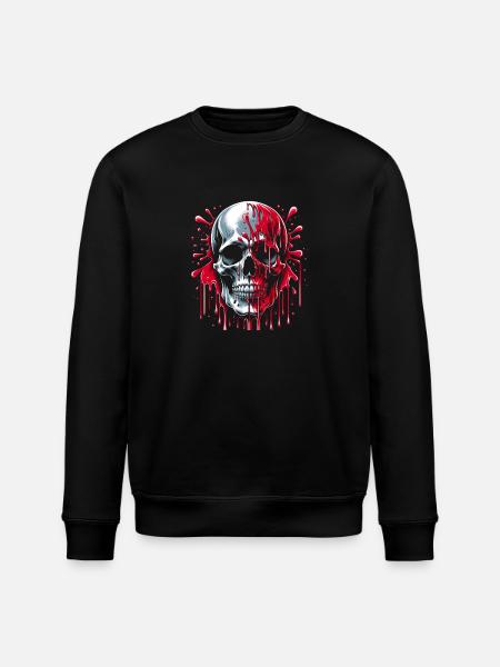 Crimson Bleed - Stanley/Stella ROLLER Unisex Organic Sweatshirt - black