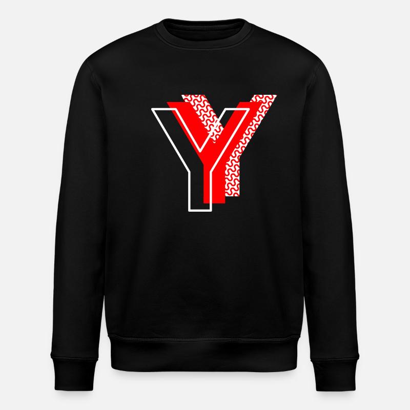 Lettre Y - Sweat bio ROLLER Stanley/Stella Unisexe - noir