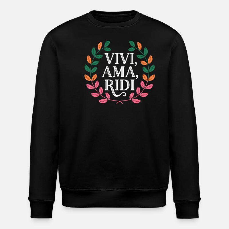 Vivi Ama Ridi - Sweat bio ROLLER Stanley/Stella Unisexe - noir