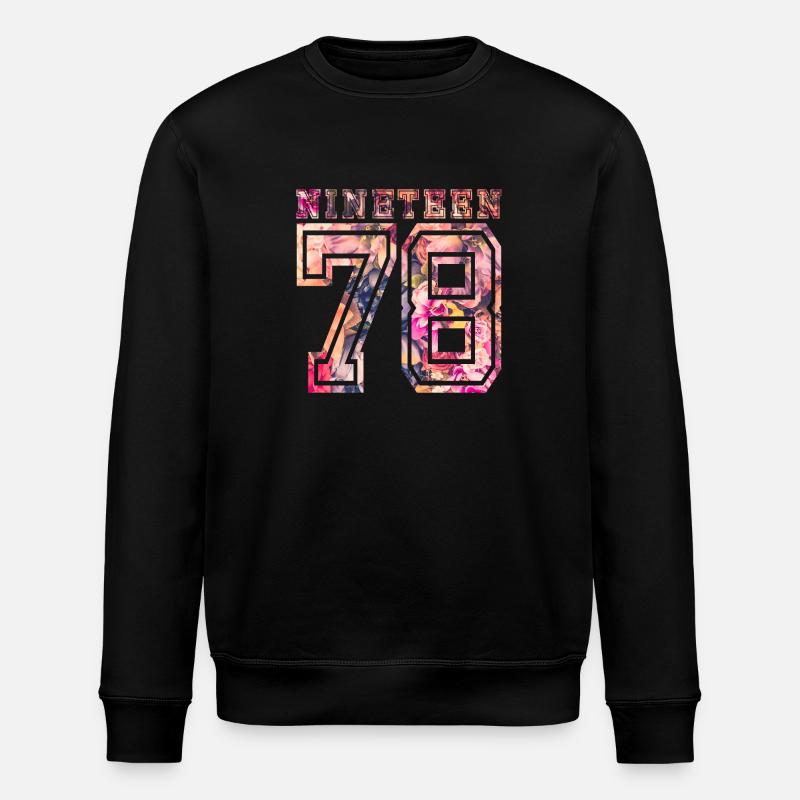 NINETEEN 1978 B - Stanley/Stella ROLLER Unisex Organic Sweatshirt - black