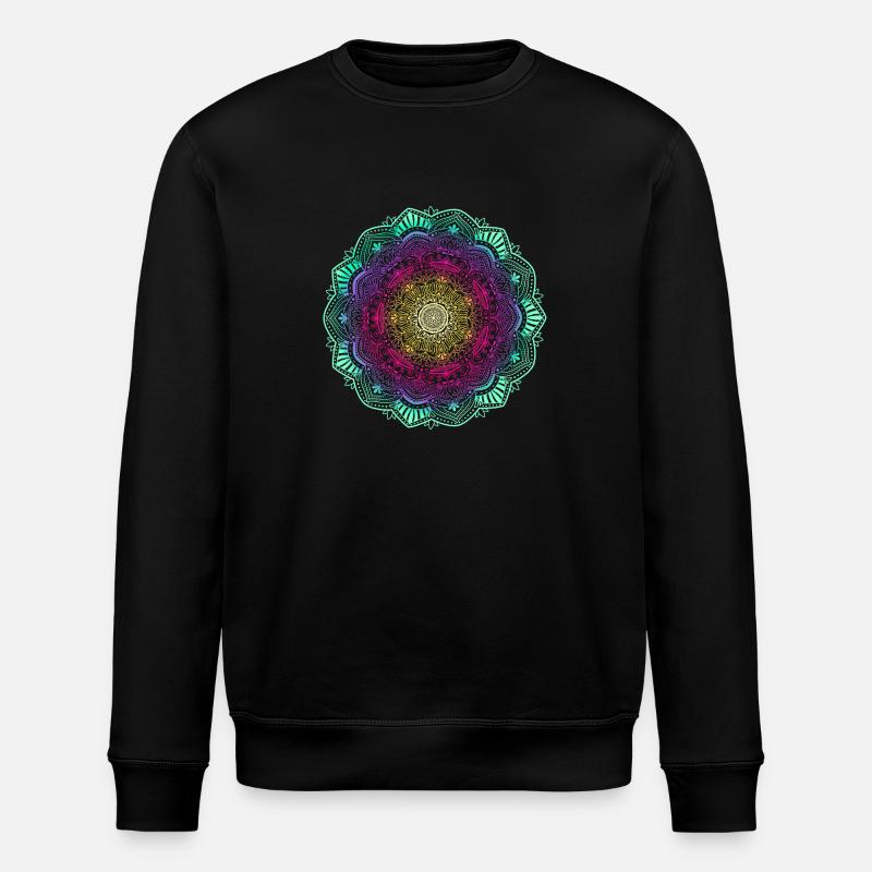 Mandala - Sweat bio ROLLER Stanley/Stella Unisexe - noir