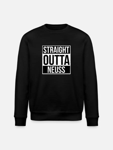 Straight Outta Neuss - Stanley/Stella ROLLER Unisex Organic Sweatshirt - black